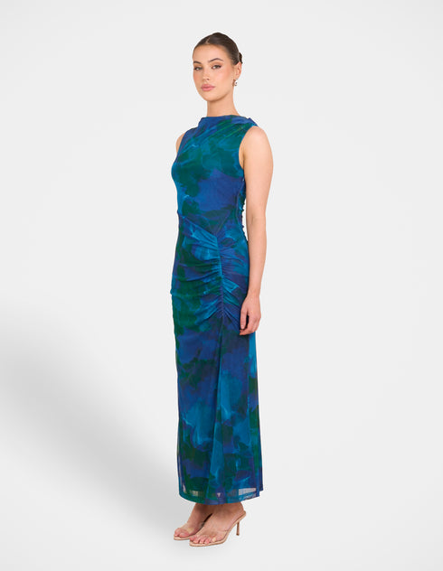 Pegeen Sleeveless Ruched Dress